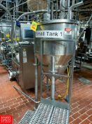 80 Gallon S/S Tank, with (2) RF Capacitance Level Sensors Rigging fee: $250