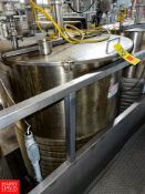 Walker 275 Gallon Jacketed S/S Tank, S/N 8355 Rigging fee: $650