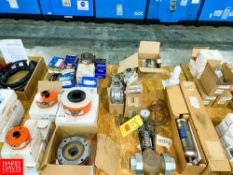 Assorted Clutches, Bearings and Parts Rigging fee: $75