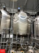 Cherry-Burrell 5,000 Gallon, Type C Single Shell S/S Vertical Tank, Dome-Top, Cone-Bottom, Model: