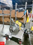 SPX/Waukesha Cherry-Burrell 5 HP Motor Mounter on S/S Portable Cart Rigging fee: $150
