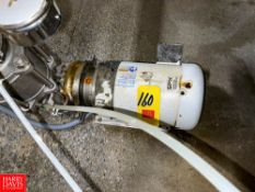 SPX/Waukesha Cherry-Burrell Centrifugal Pump, Model: 2065, with 2.5