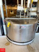 Lee 300 Gallon Jacketed S/S Kettle, Model: 300D75, with Scrape Surface Agitation , S/N: 28578-1-2