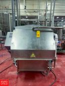 2014 Dima S/S Cheese Brine Tank with Covers and Discharge Conveyor Dimensions = 20' x 44
