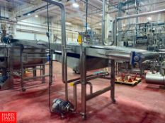 S/S Curd Draining Unit on Casters Belting not Included Dimensions = 18.75' x 43