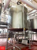 1500 Gallon Single-Shell Dome-Top S/S Tank with Sensor Outside Diameter = 80