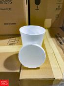 (15+) Cases 40 OZ White Cups with (10+) Cases 5