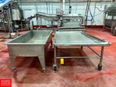 (2) S/S Portable Troughs