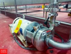 Centrifugal Pump with 5 HP 1750 RPM Motor and 2” x 1.5” S/S Head Clamp-Type
