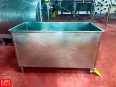 S/S Portable Trough Dimensions = 60