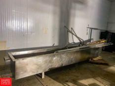 S/S Trough (Piping Not Included) Dimensions = 16' x 29