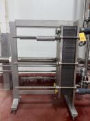 Cherry-Burrell S/S Frame 1-Zone Plate Heat Exchanger Model: 435-SB-1 S/N: 2014 with Dixon S/S On-L