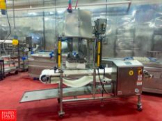 S/S Cheese Slicer with Power Conveyor Assorted Molds Controls and Cart