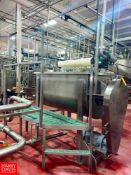 Aim Blending Technologies 300 Gallon S/S Paddle Blender Dimensions = 72