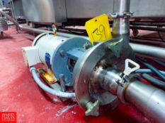 Fristam Centrifugal Pump with 5 HP 1750 RPM Motor 2.5