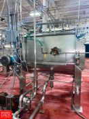 Feldmeier 400 Gallon S/S Ribbon Blender S/N: E874-08 with Single-Shaft 15 HP Drive Center Bottom