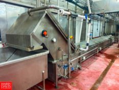 2014 Dima S/S Cooling Tank with Circulating Pump and Exit Conveyor Dimensions = 31' x 39