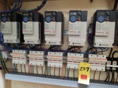 2021 Allen-Bradley Powerflex 525 Variable Frequency Drive with Ferraz Shawmut US6J3I 60A Fuse Blocks