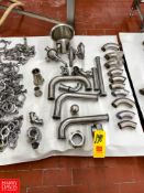 Assorted S/S Butterfly Valves, Spray Balls, Air Blow Downs, 3-Way Valves and Elbows - Rigging