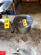 S/S Funnel with Lid - Rigging Fee: $50