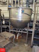 125 Gallon S/S Kettle with Agitators HIT# 2322424 - Rigging Fee: $700