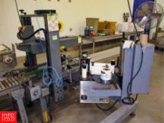 AB Sealer / PWI TB-552 Packway Systems Auto Carton Sealing Machine, with Labeler, S/N: 1204025