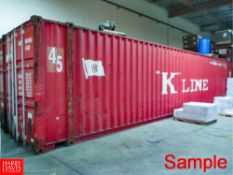K-Line L5G0 Deep Sea High Cube Container, 45' Long, 8' Wide, 9'6