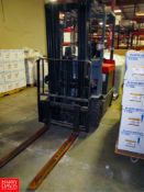 Toyota 7FBCU25 4-Wheel Electric Forklift Truck, Triple-Stage Mast, with 4ft Forks; Back Tilt: 5,