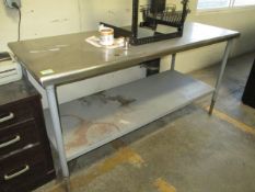 7 x 25' Metal Table - Rigging: $25