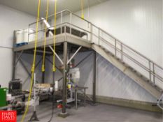 14 x 7 x 10' Steel Work Platform with Stairs HIT# 2322386 (Subject to Bulk Bid) - Rigging Fee: $2,