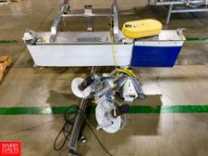 Herma Pressure-Sensitive Labeler Mounted on Portable S/S Frame with 65