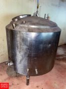 Regis 500 Gallon Jacketed S/S Dome-Top Mix Tank - Rigging Fee $250