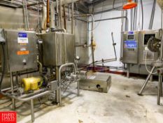 CIP System, with Ampco Centrifugal Pump, Assorted Valves, 70 Gallon S/S Tank, Emerson 1056, S/S