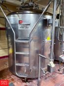 Cherry-Burrell 1,200 Gallon S/S Processor, Model: EPD, S/N 1000-61-924, with Vertical Sweep