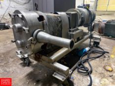 Waukesha Cherry-Burrell Positive Displacement Pump, S/N 6587 SS, with 10 HP 1,760 RPM Motor and S/