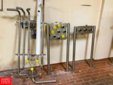 S/S 9-Port, 7-Port and 3-Port Manifolds with Assorted S/S Strait Tubing and Fittings - Rigging