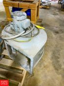 CFM Fan, Model: TFD355, with .75 HP 1,725 RPM Motor - Rigging Fee $40