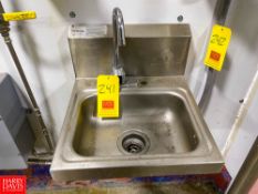 S/S Automated Control Hand Sink - Rigging Fee $50