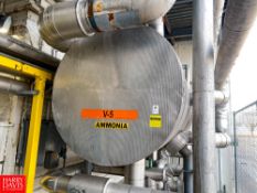 1,500 Gallon Horizontal Recirculator Ammonia Tank - Rigging Fee $2,000