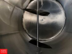 Mueller 4,000 Gallon Jacketed S/S Horizontal Tank, with Vertical Agitation and Ammonia Refrigeration