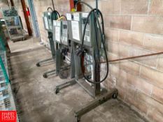 (3) Video Jet 37 Plus, (2) Mounted on Cart - Rigging Fee $75