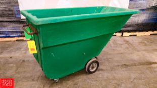 Bayhead Portable Dumpster, 1.1 Cubic Yard 1,200 LB Capacity - Rigging fee: $50