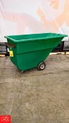 Bayhead Portable Dumpster, 1.1 Cubic Yard 1,200 LB Capacity - Rigging fee: $50
