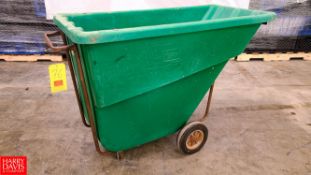 Bayhead Portable Dumpster, 5/8th Cubic Yard 300 LB Capacity - Rigging fee: $50