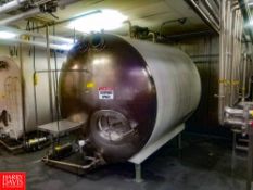 Walker 2,000 Gallon S/S Horizontal Insulated Tank, with S/S Front, Vertical Agitation, S/S Spray