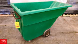 Bayhead Portable Dumpster, 1.1 Cubic Yard 1,200 LB Capacity - Rigging fee: $50