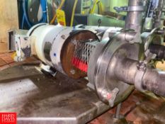 Fristam Centrifugal Pump, with Baldor 15 HP 3,500 RPM Motor and 2