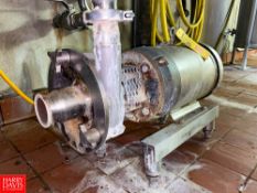 Fristam Centrifugal Pump, with Baldor 10 HP 1,760 RPM Motor and 2.5