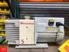 Edwards Vacuum Pump , Model: RV5 , S/N 139516689 - Rigging Fee: $50