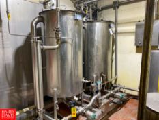 Tank Skid Mounted CIP Systems, with Fristam 15 HP Pump, Alfa Laval Online Filter Air Valves S/S